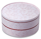 円形貼箱 二段重ピンク