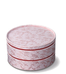 円形貼箱（小）二段重ピンク